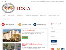 Tablet Screenshot of icsia.org